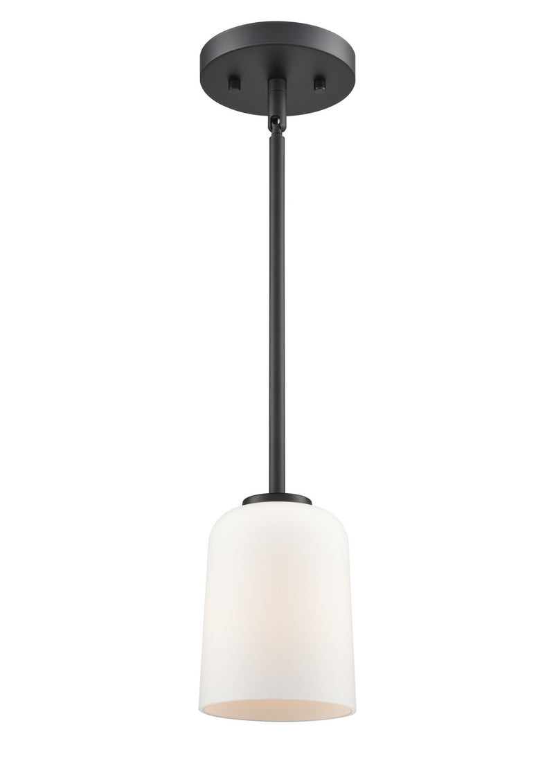 Millennium 214001-MB One Light Pendant, Matte Black