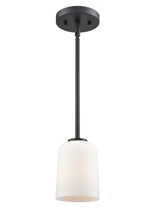 Millennium 214001-MB One Light Pendant, Matte Black