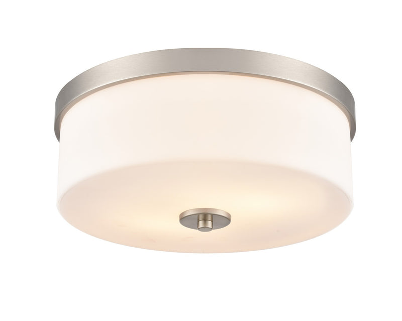 Millennium 214102-BN Two Light Flushmount, Brushed Nickel