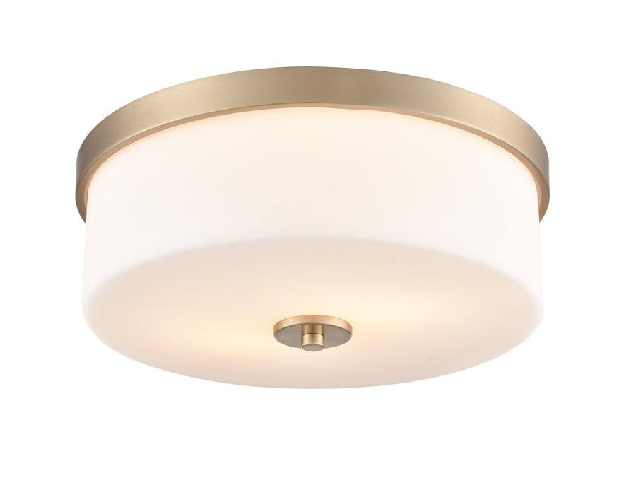 Millennium 214102-MG Two Light Flushmount, Modern Gold