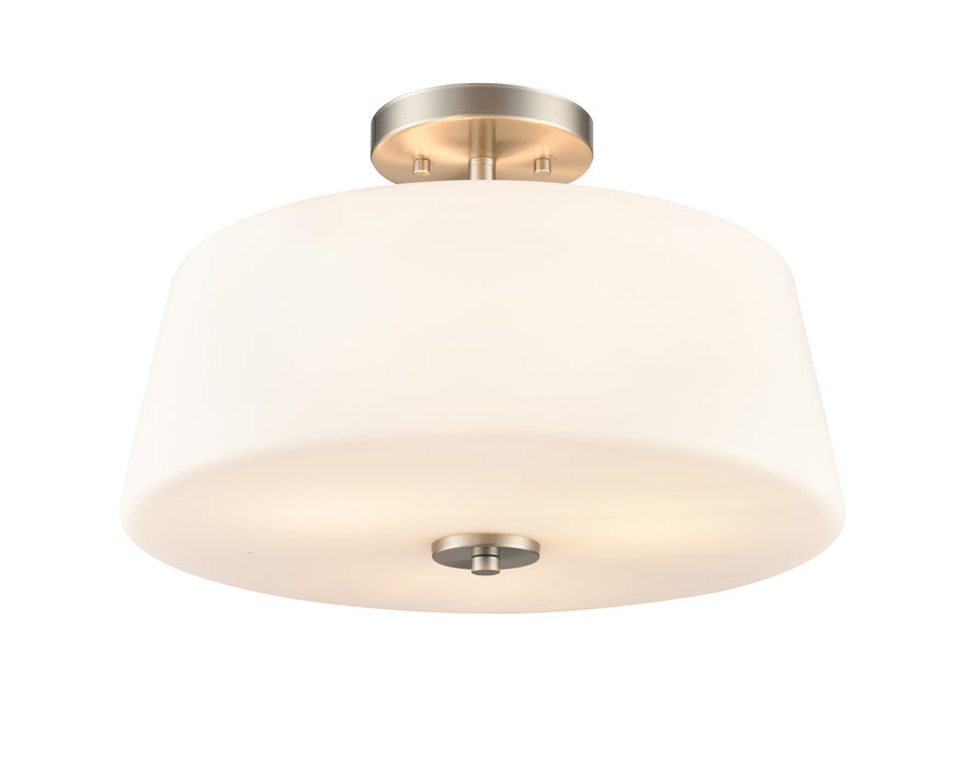 Millennium 214103-BN Three Light Semi-Flush Mount, Brushed Nickel