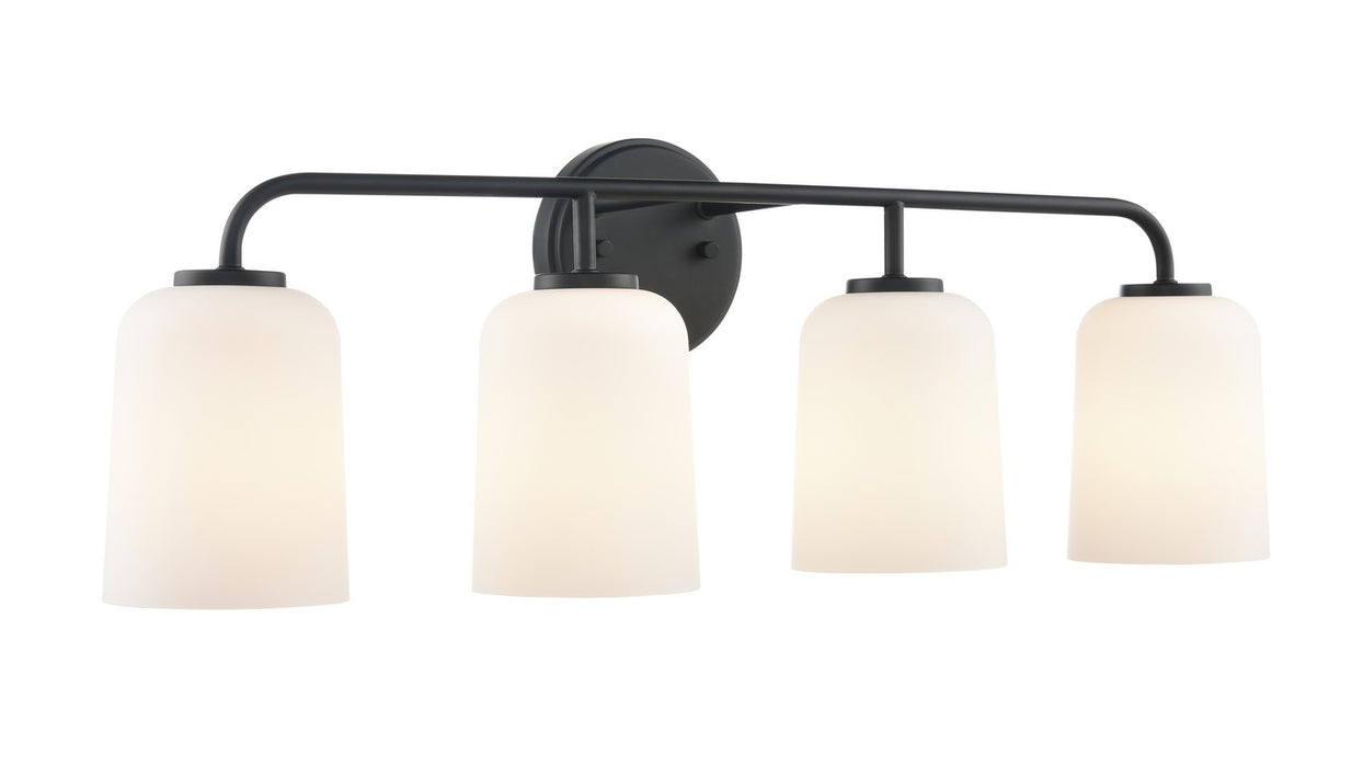 Millennium 214104-MB Four Light Vanity, Matte Black