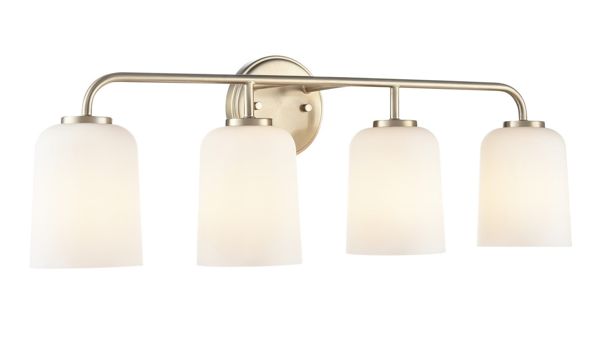 Millennium 214104-MG Four Light Vanity, Modern Gold