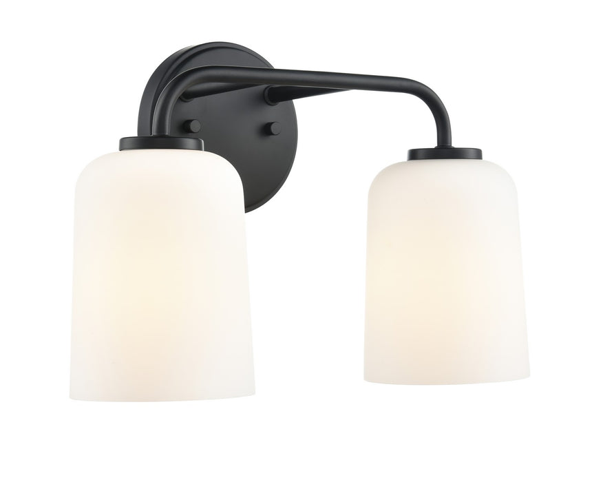 Millennium 214202-MB Two Light Vanity, Matte Black
