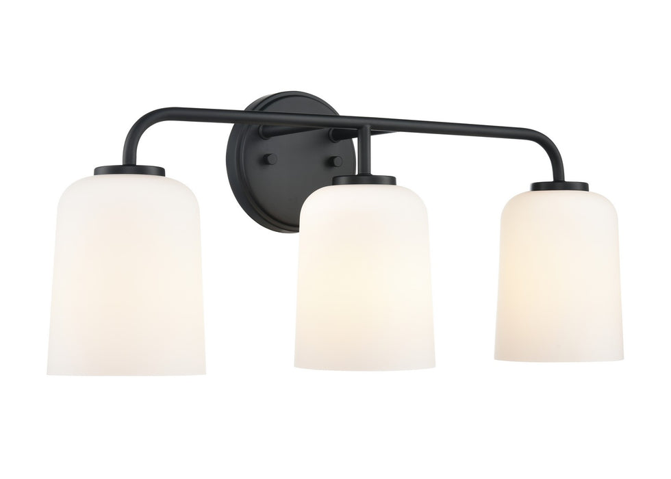 Millennium 214203-MB Three Light Vanity, Matte Black