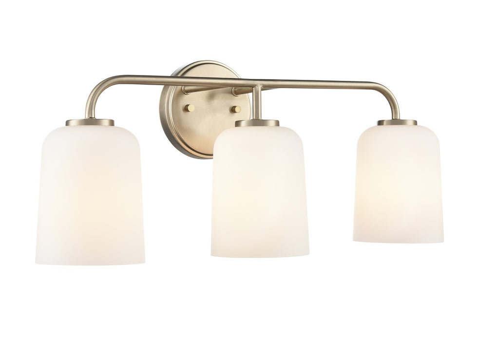 Millennium 214203-MG Three Light Vanity, Modern Gold