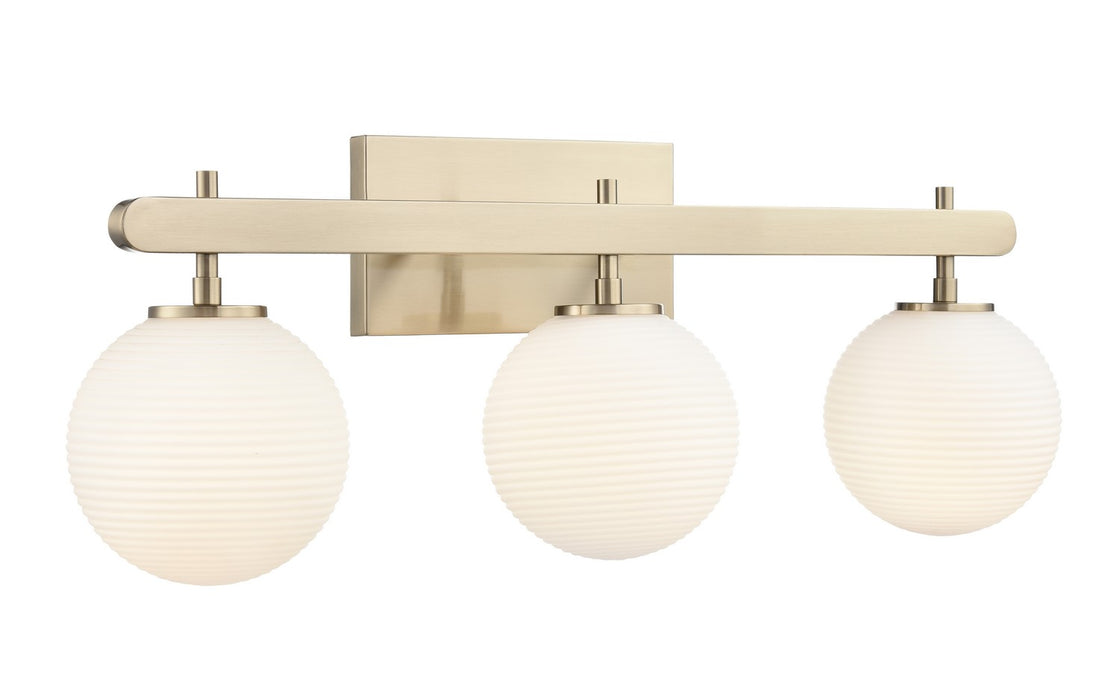 Millennium 215103-MG Three Light Vanity, Modern Gold