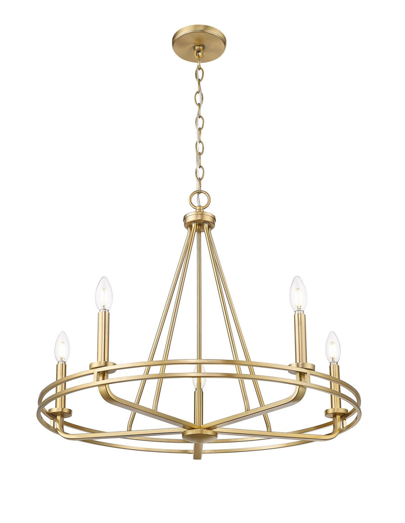 Millennium 21605-VB Five Light Chandelier, Vintage Brass