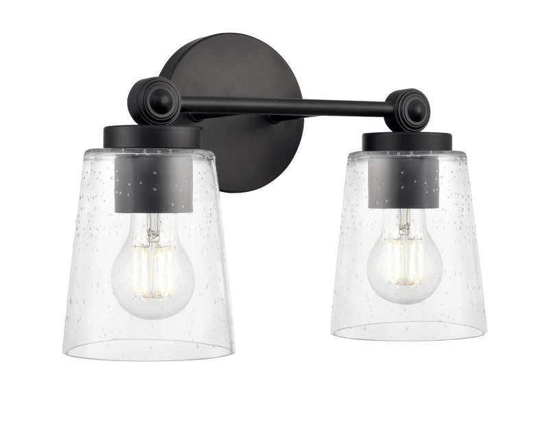 Millennium 22002-MB Two Light Vanity, Matte Black