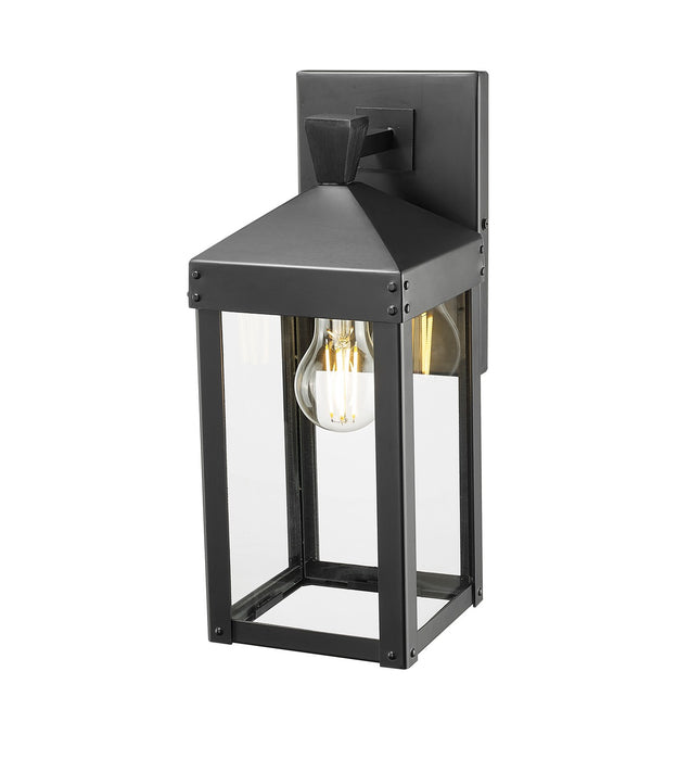 Millennium 22901-PBK One Light Outdoor Wall Sconce, Powder Coated Black