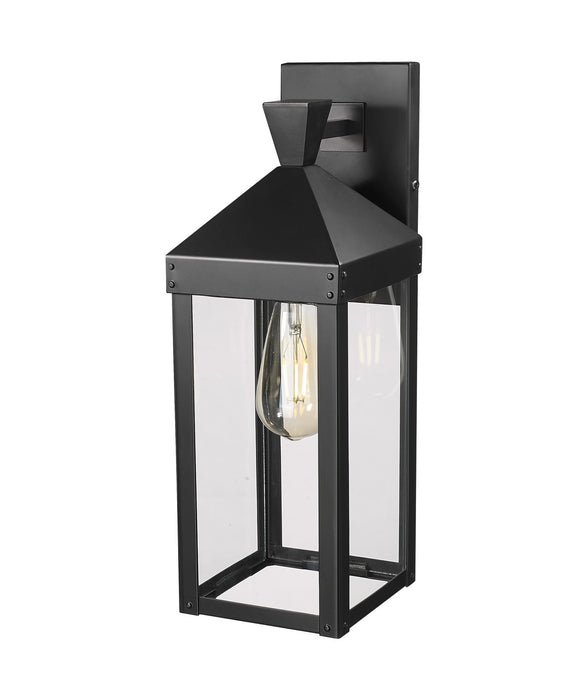 Millennium 22911-PBK One Light Outdoor Wall Sconce, PaintedÃÂ Black