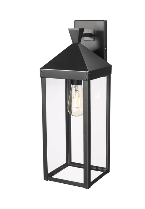 Millennium 22921-PBK One Light Outdoor Wall Sconce, PaintedÃÂ Black