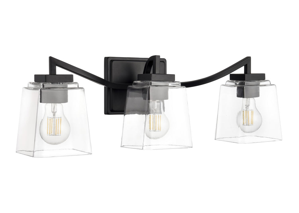 Millennium 24003-MB Three Light Vanity, Matte Black