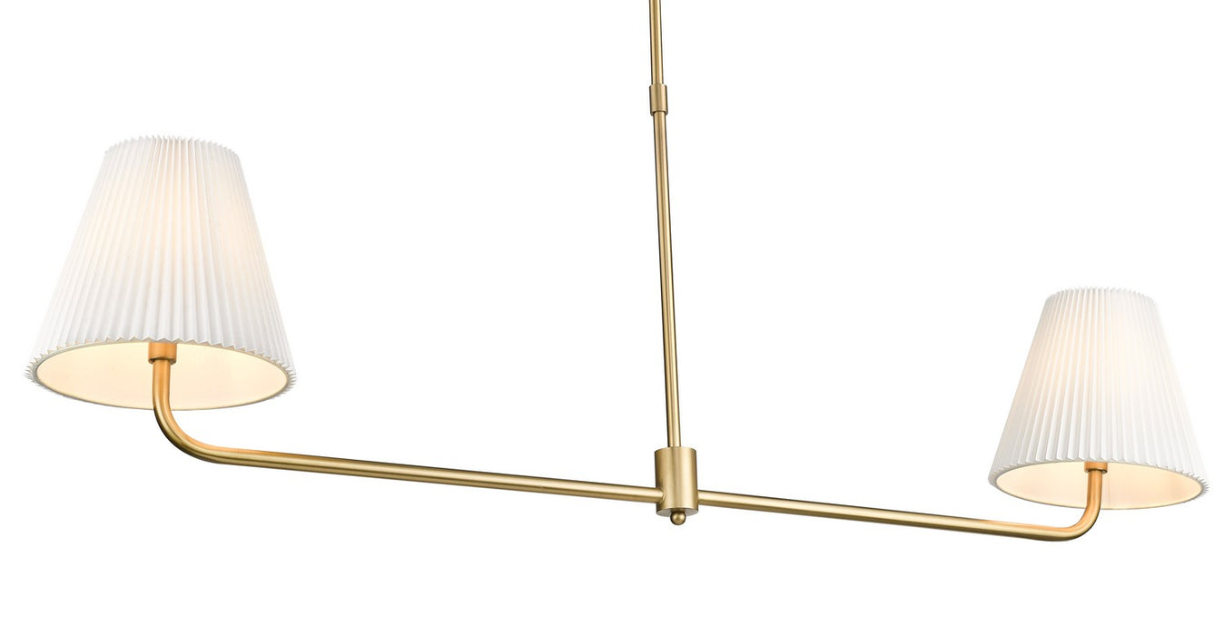 Millennium 25102-VB Two Light Island Chandelier, Vintage Brass