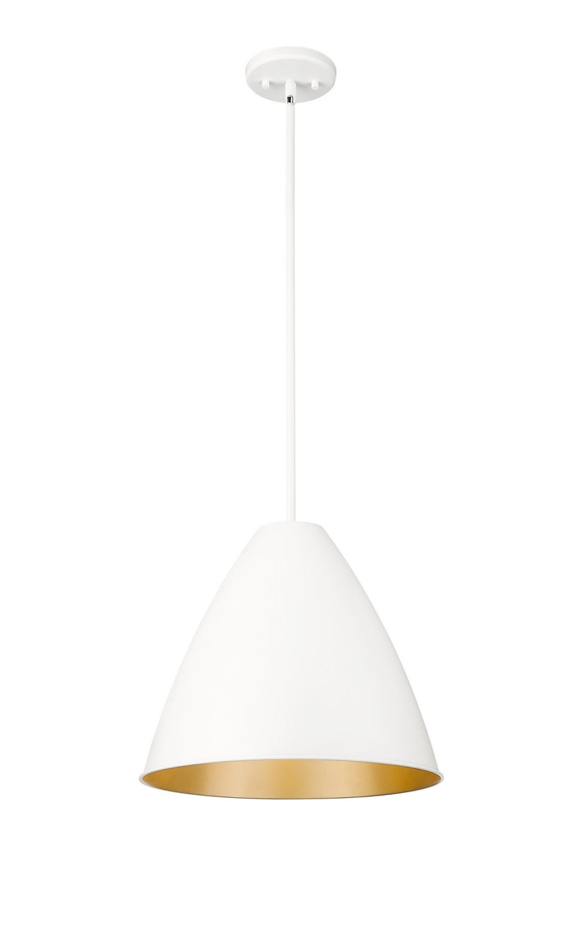 Millennium 25201-MW One Light Pendant, Matte White
