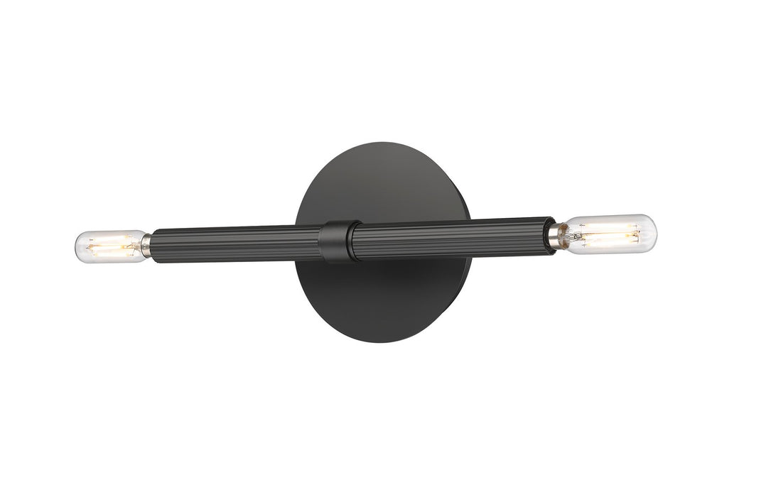 Millennium 25702-MB Two Light Wall Sconce, Matte Black