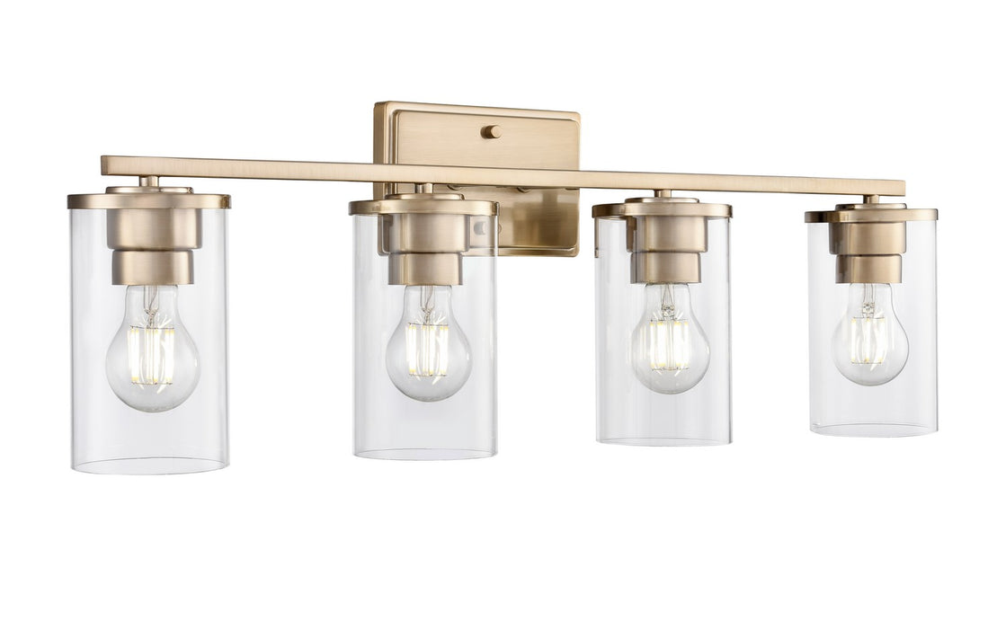 Millennium 2704-MG Four Light Vanity, Modern Gold