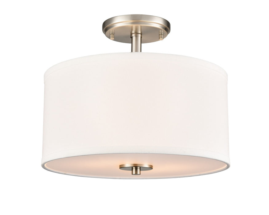 Millennium 41102-BN Two Light Semi-Flush Mount, Brushed Nickel