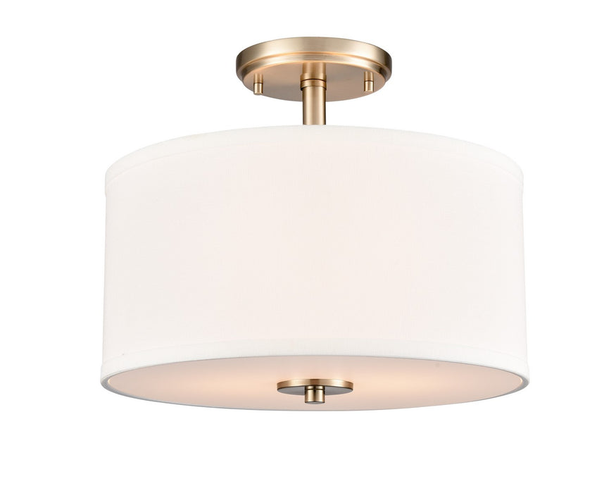 Millennium 41102-MG Two Light Semi-Flush Mount, Modern Gold