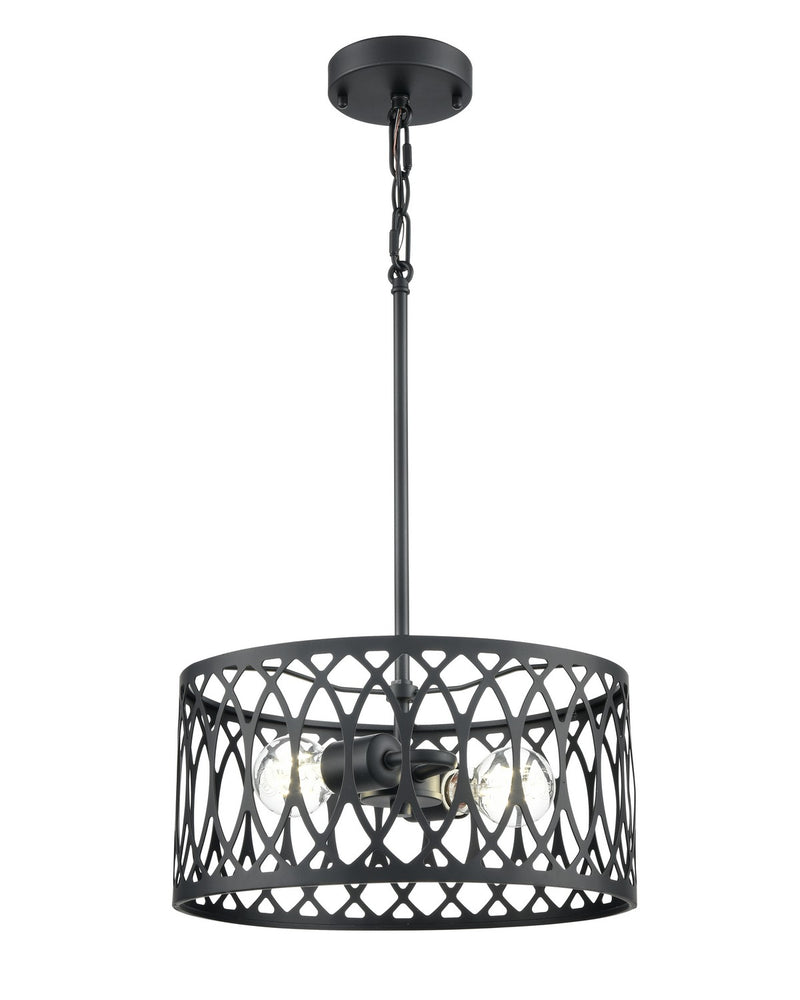 Millennium 42102-MB Two Light Pendant, Matte Black
