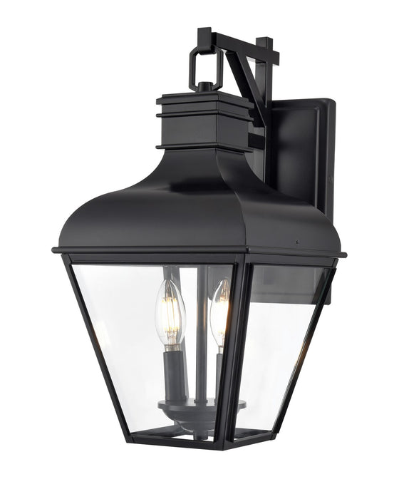 Millennium 43102-MB Two Light Outdoor Wall Sconce, Matte Black