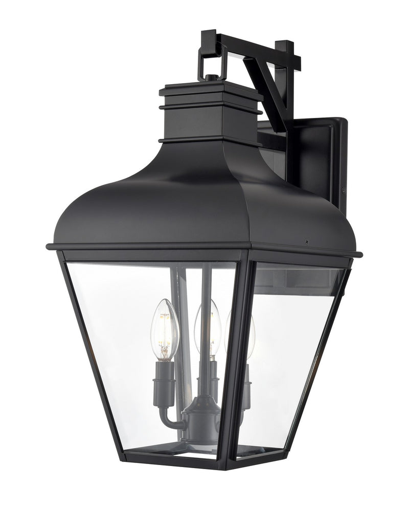 Millennium 43103-MB Three Light Outdoor Wall Sconce, Matte Black