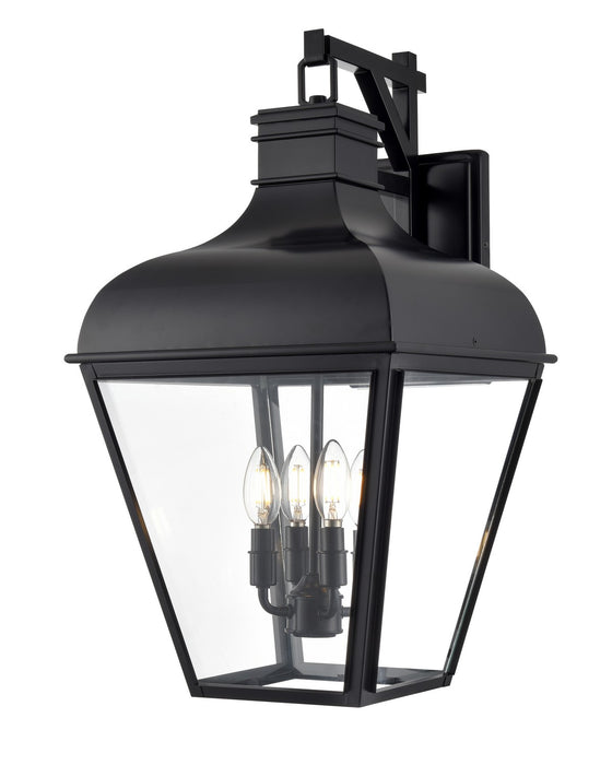 Millennium 43104-MB Four Light Outdoor Wall Sconce, Matte Black