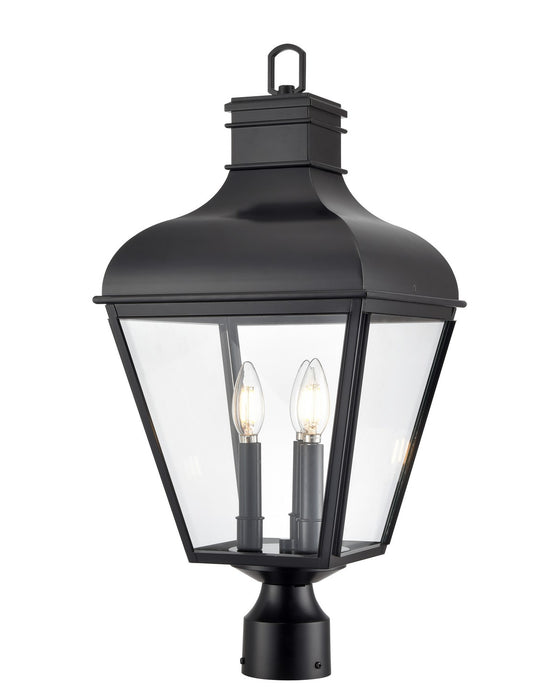 Millennium 43203-MB Three Light Outdoor Post Lantern, Matte Black