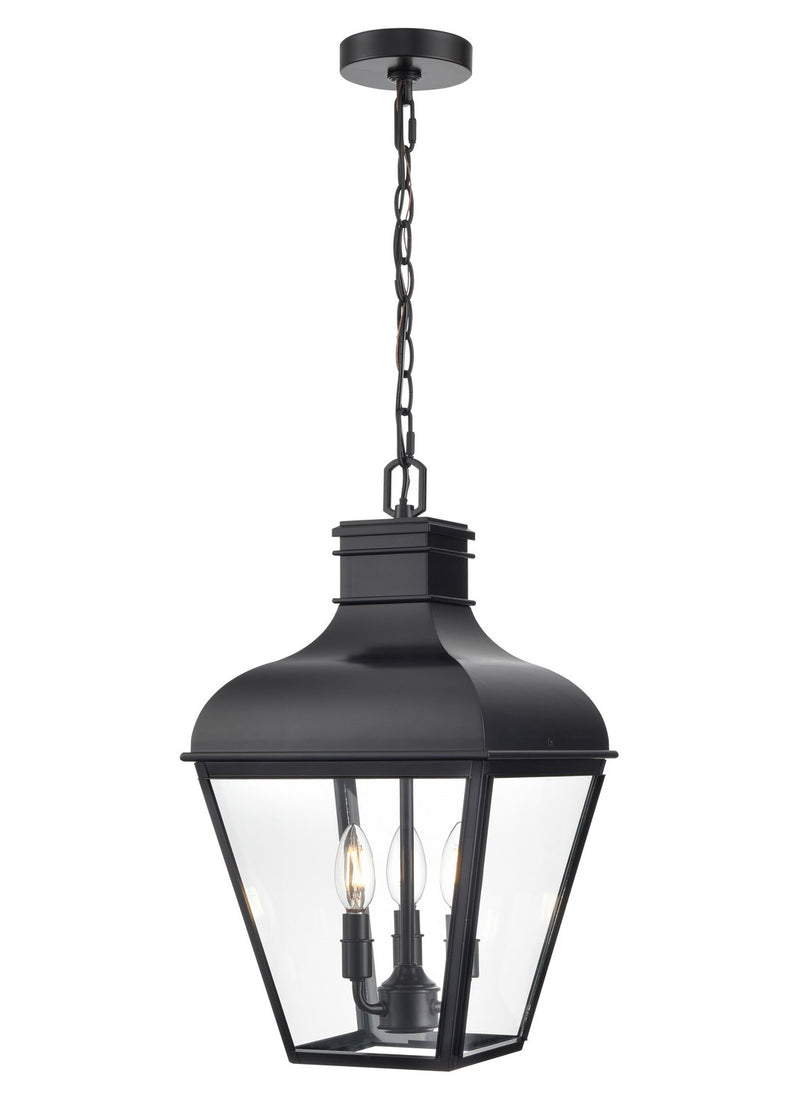 Millennium 43303-MB Three Light Outdoor Hanging Lantern, Matte Black