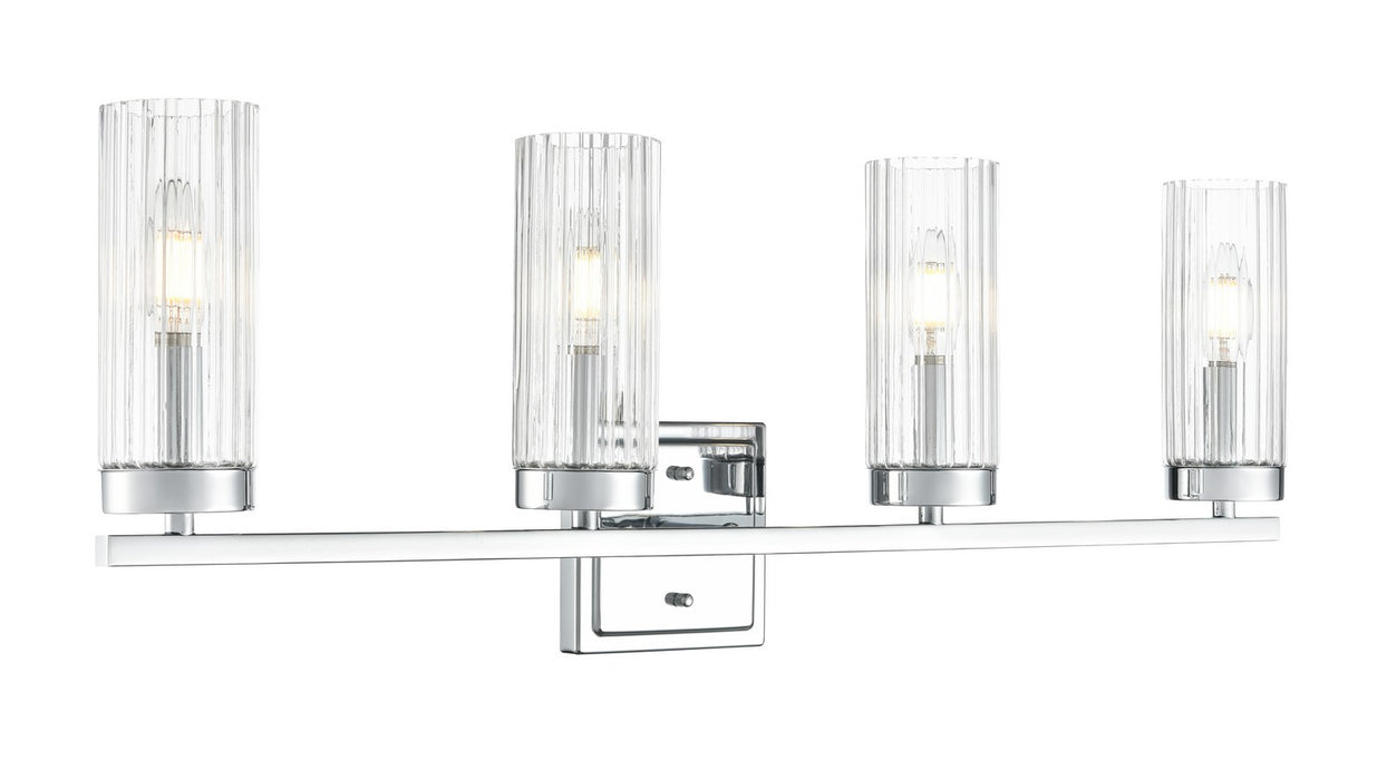 Millennium 46004-CH Four Light Vanity, Polished Chrome