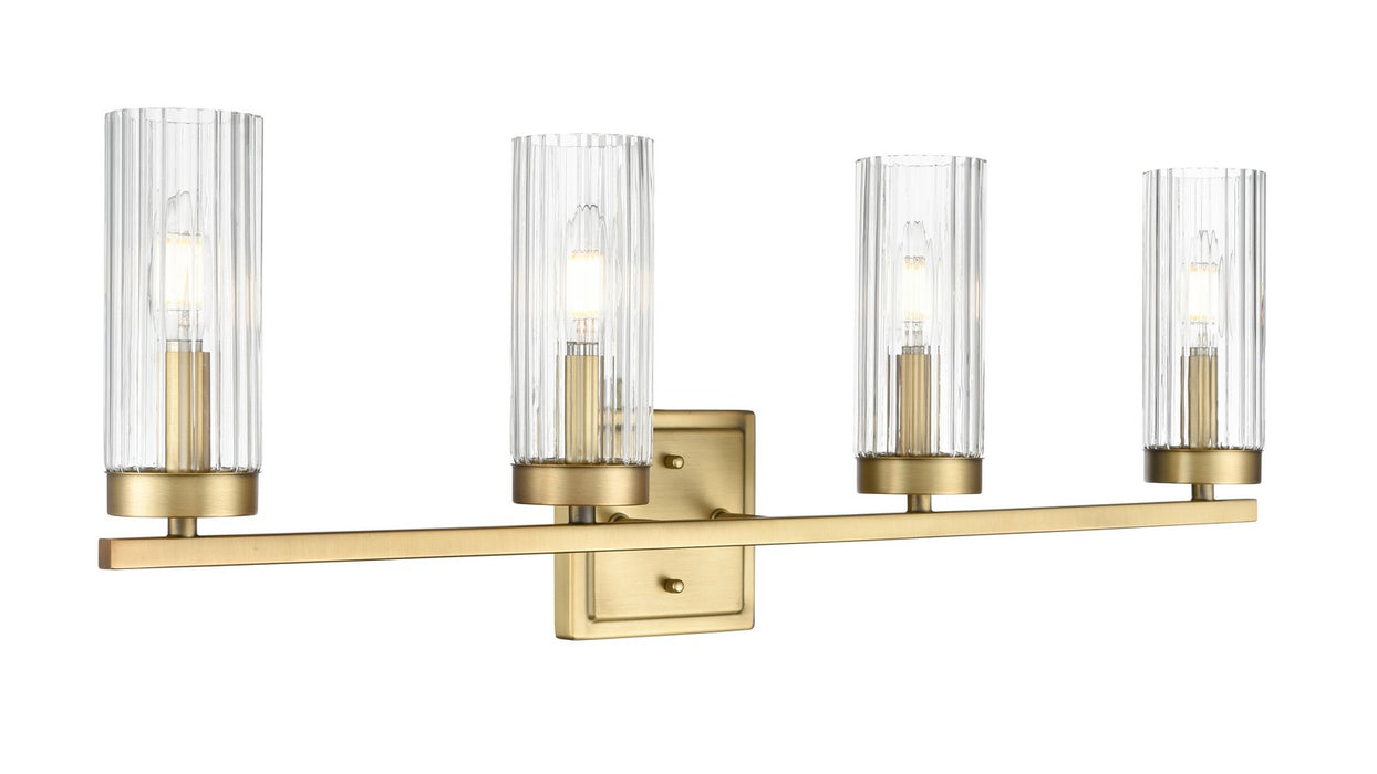 Millennium 46004-VB Four Light Vanity, Vintage Brass