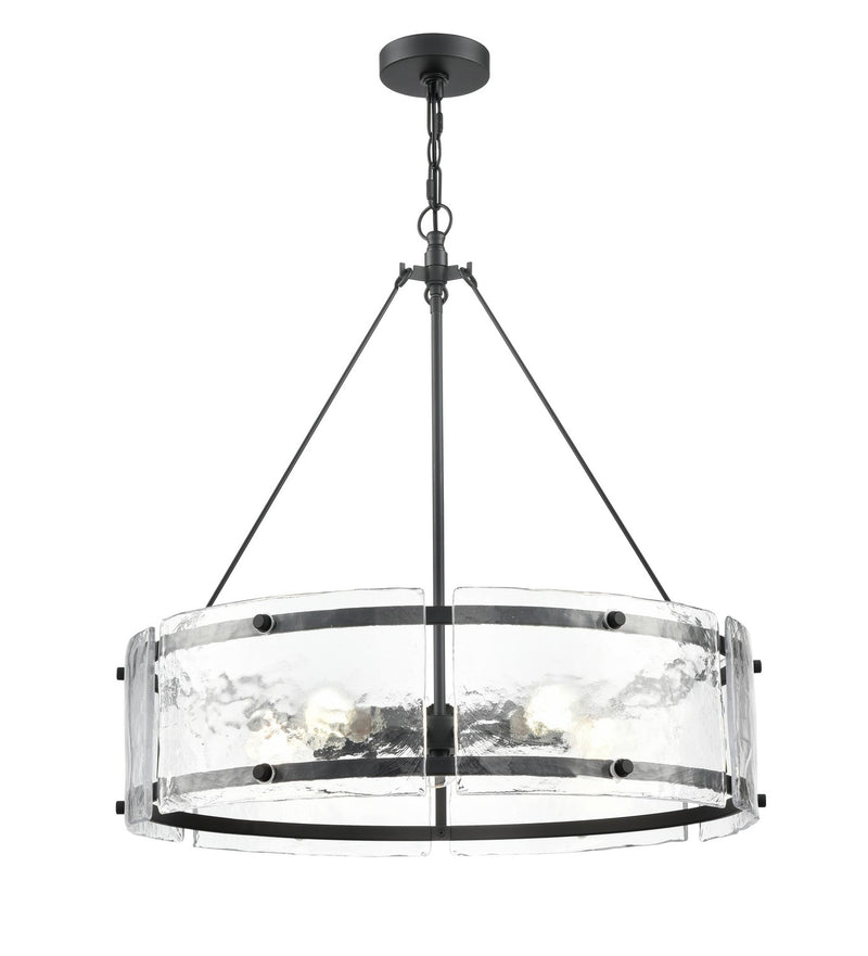 Millennium 47005-MB Five Light Chandelier, Matte Black