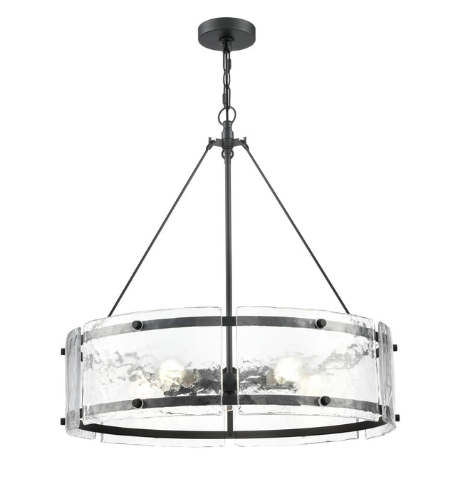 Millennium 47005-MB Five Light Chandelier, Matte Black