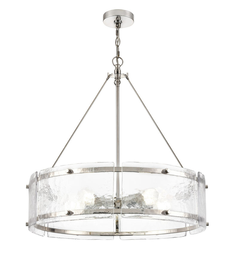 Millennium 47005-PN Five Light Chandelier, Polished Nickel