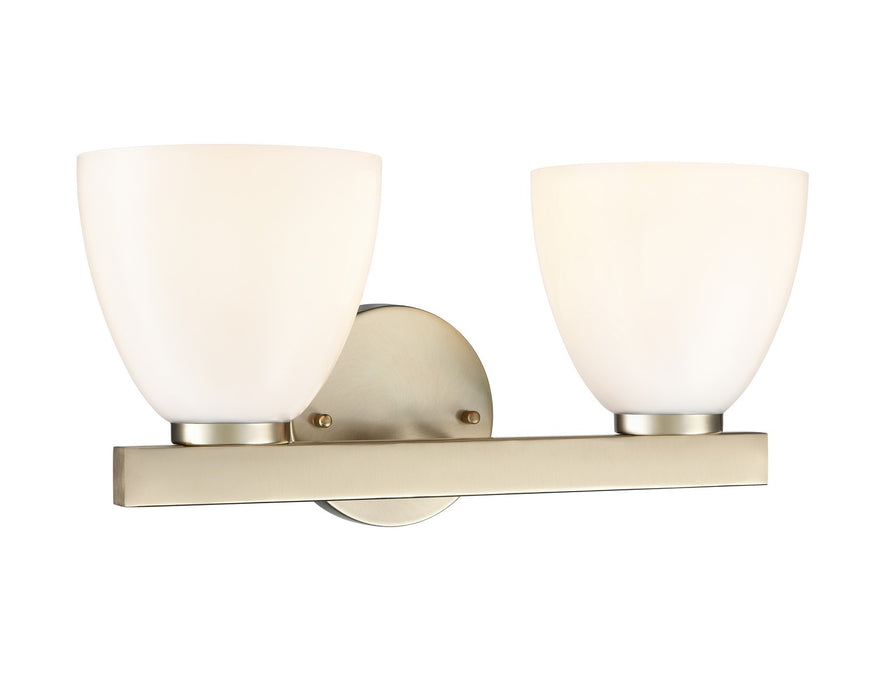 Millennium 49002-MG Two Light Vanity, Modern Gold