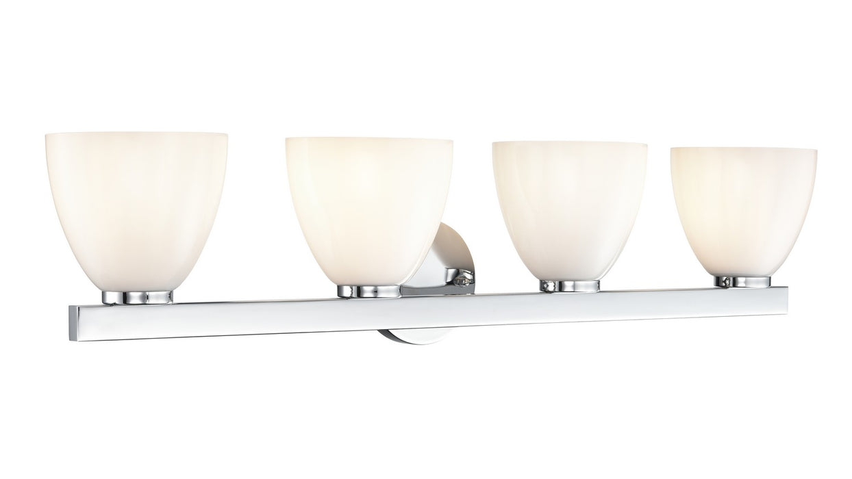 Millennium 49004-CH Four Light Vanity, Polished Chrome