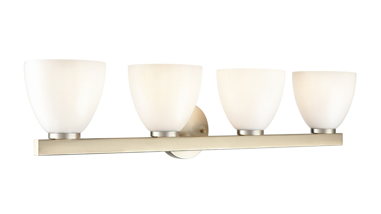 Millennium 49004-MG Four Light Vanity, Modern Gold