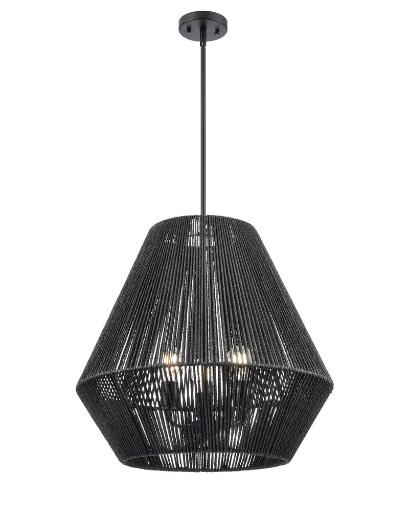 Millennium 9023-MB Three Light Pendant, Matte Black