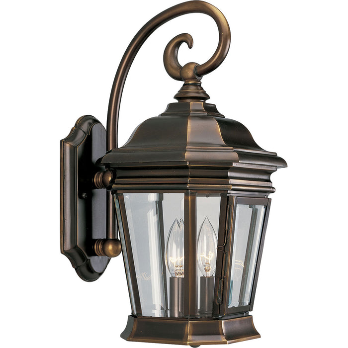 Progress Lighting P5671-108 Two Light Wall Lantern, Oil Rubbed Bronze