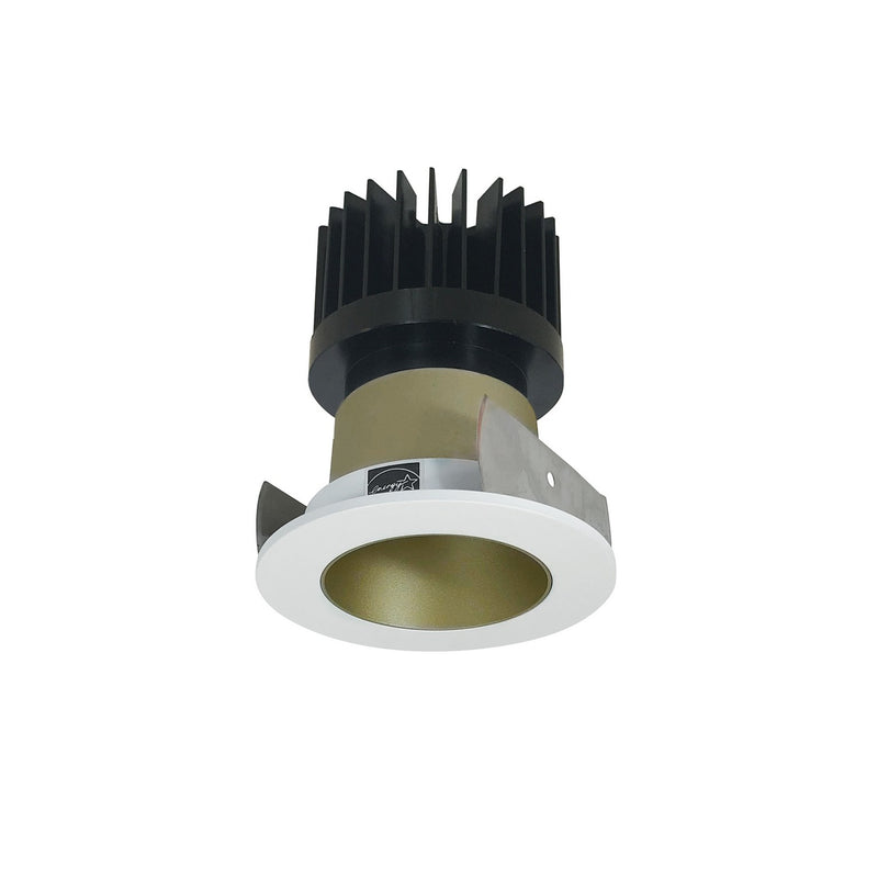 Nora Lighting NIOB-2RNDCCDXCHMPW/HL LED Reflector, Champagne Haze Reflector / Matte Powder White Flange