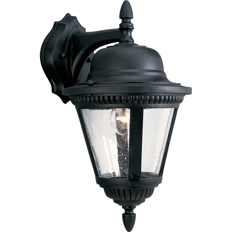 Progress Lighting P5863-31 One Light Wall Lantern, Textured Black