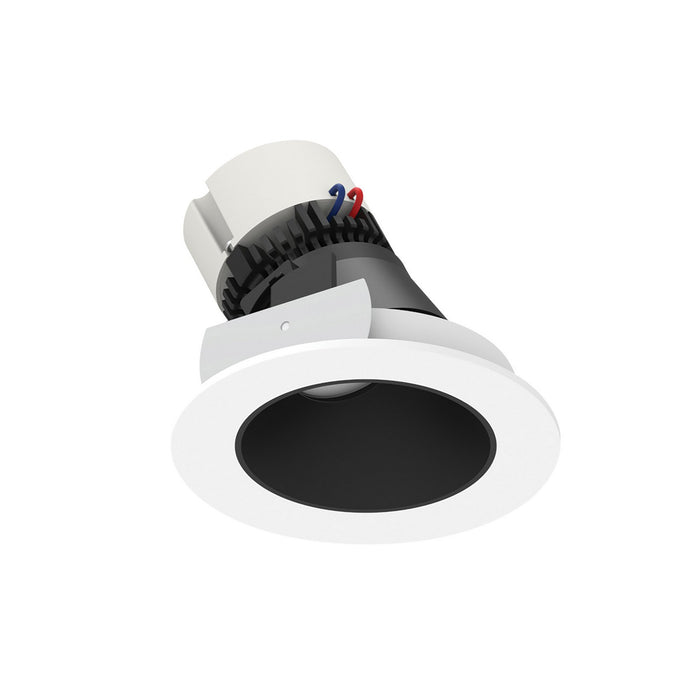Nora Lighting NPR-4RSLACDXBMPW LED Adjustable Slot, Black / Matte Powder White