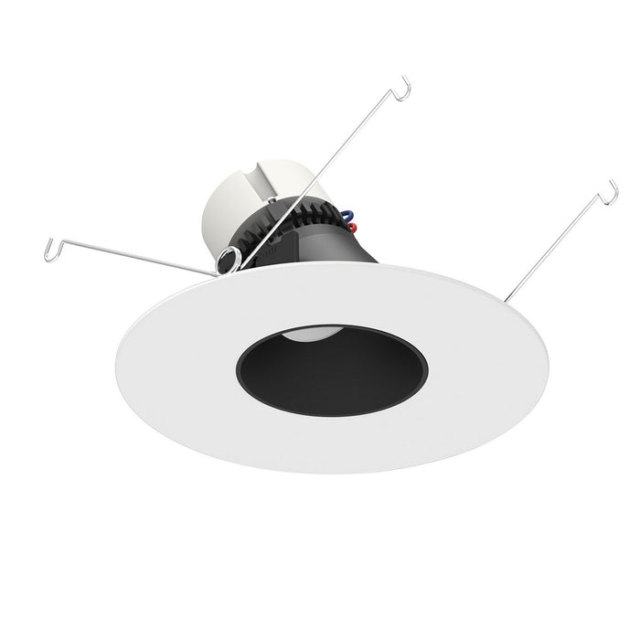 Nora Lighting NPR-56RSLA30XBMPW LED Adjustable Slot Retrofit, Black / Matte Powder White