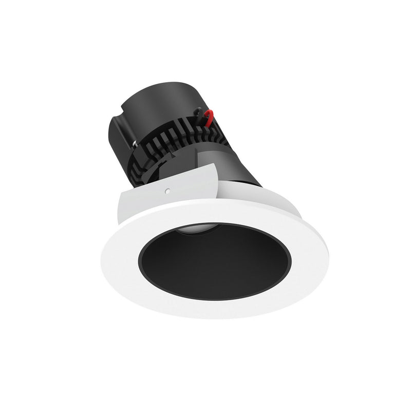 Nora Lighting NPRLV-4RSLA30XBMPW LED Adjustable Slot Retrofit, Black / Matte Powder White