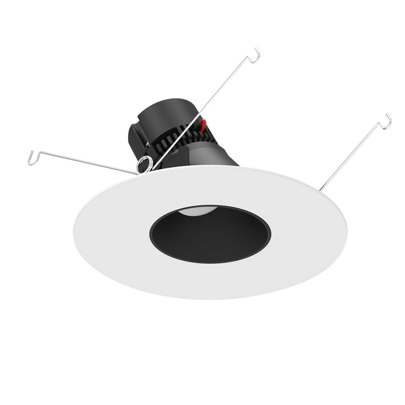 Nora Lighting NPRLV-56RSLA27XBMPW LED Adjustable Slot Retrofit, Black / Matte Powder White