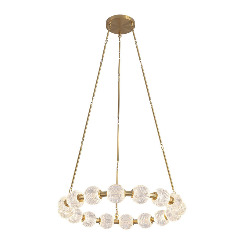 Alora CH321032NB-UNV-010 LED Chandelier, Natural Brass