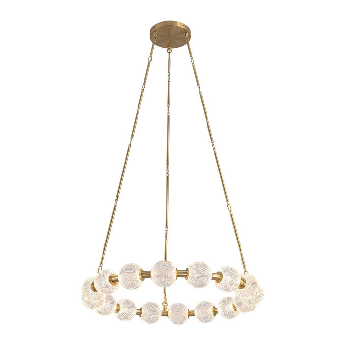 Alora CH321032NB-UNV-010 LED Chandelier, Natural Brass
