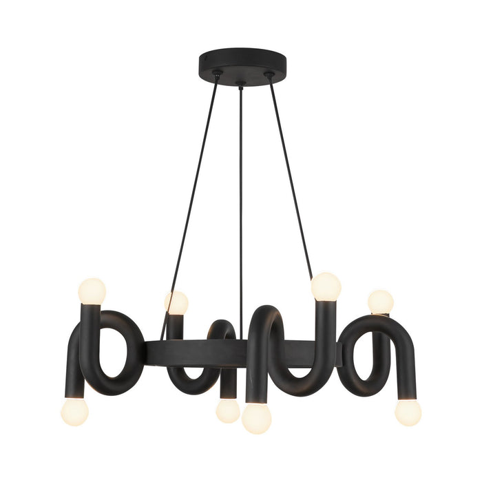 Alora CH420823MB Eight Light Chandelier, Matte Black