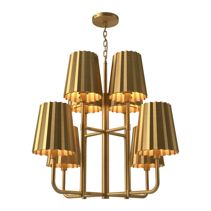 Alora CH528830AG Eight Light Chandelier, Aged Gold