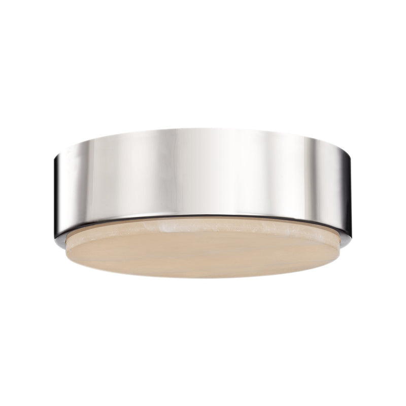 Alora FM325108PNAR-5CCT LED Flush Mount, Polished Nickel/Alabaster